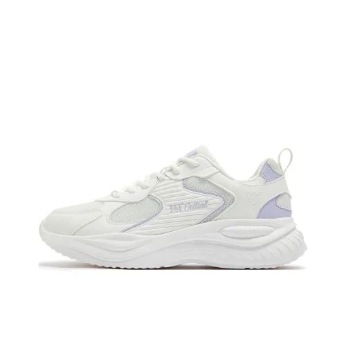 361° Non slip Wear resistant Shock Absorption Low Top Casual Shoes Women's White Purple