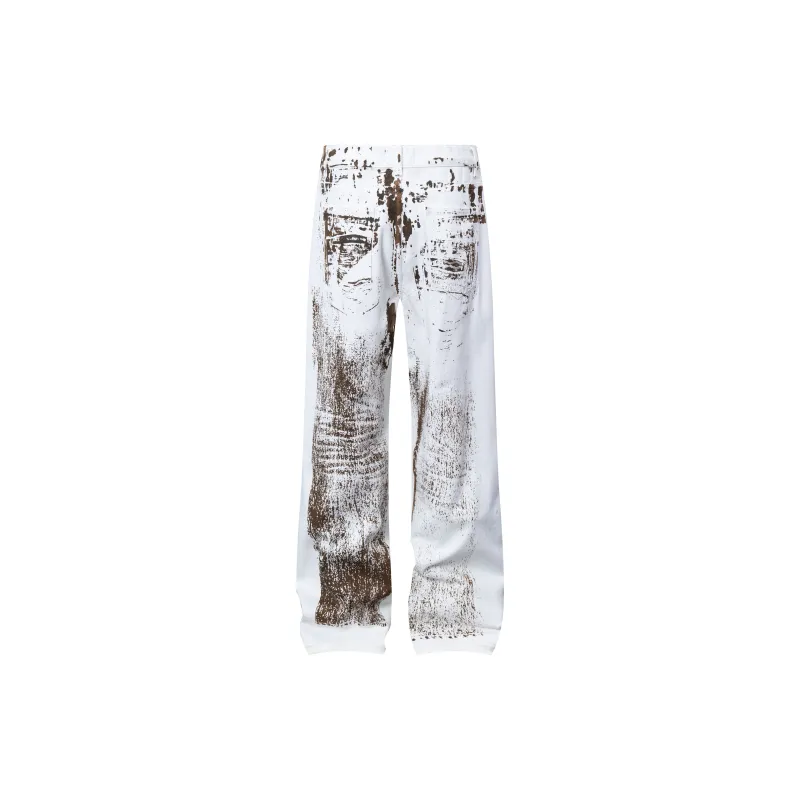 VINMUK Jeans Unisex White-1