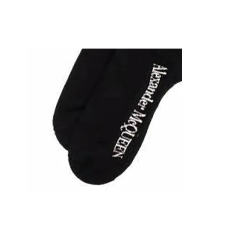 Alexander McQueen SS22 Knee High Socks Men's 1 Pack Black-2