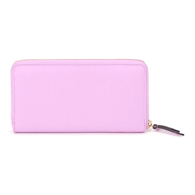 GUCCI Leather Wallet Women's Pink Purple-2