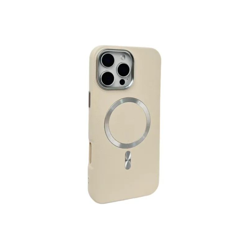 Sopi Leather Material Leather CD Pattern Magnetic Phone Cases Compatible With IPhone 16/15 Pro Max/Apple 13/14 Pro/Max-1
