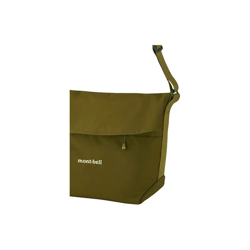 MONTBELL Nylon Shoulder Bag, Crossbody Bag Regular Unisex Army Olive Green-2