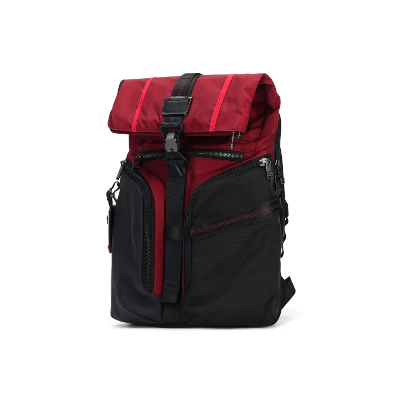 TUMI Alpha Bravo Nylon Backpack Men's Desert Red-3