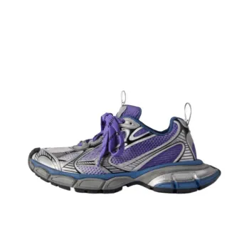 Balenciaga 3XL GRADIENT Low Top Casual Shoes Women's Purple Gray