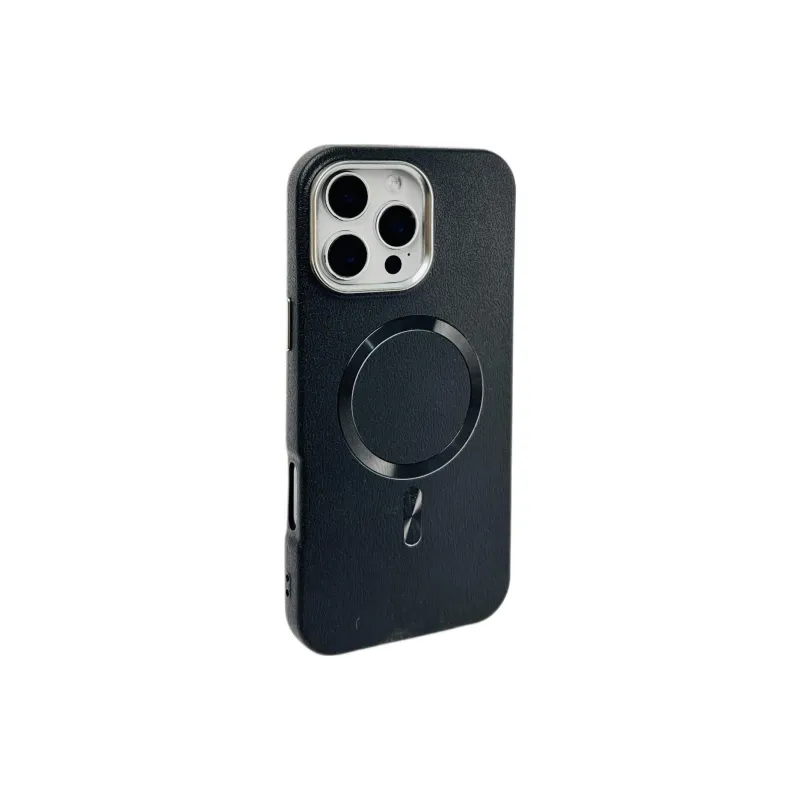 Sopi Leather Material Leather CD Pattern Magnetic Phone Cases Compatible With IPhone 16/15 Pro Max/Apple 13/14 Pro/Max-7