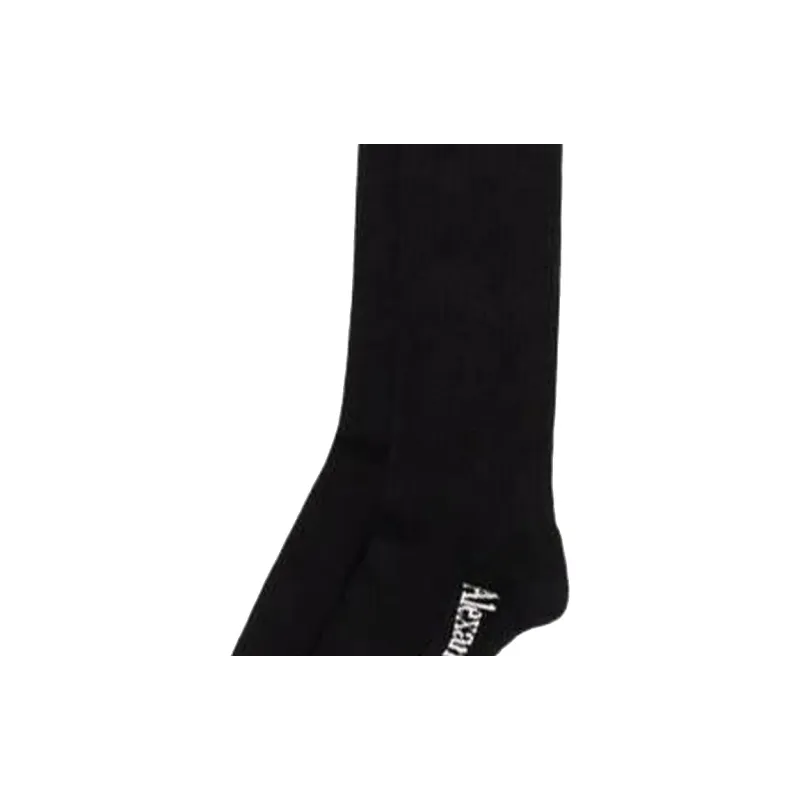 Alexander McQueen SS22 Knee High Socks Men's 1 Pack Black-1