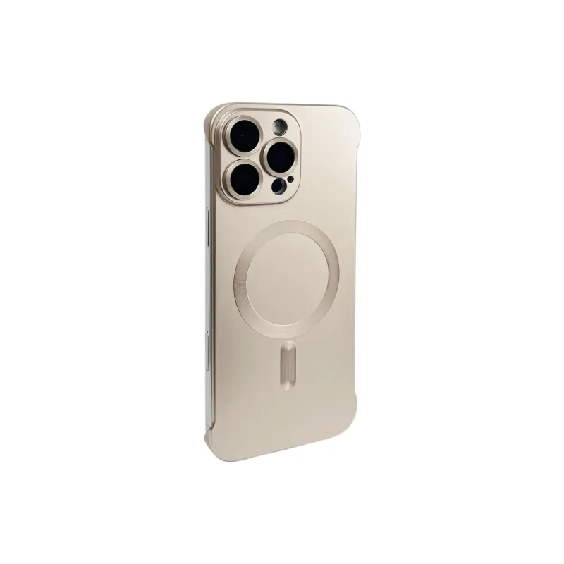 Sopi Acrylic Material Magnetic Bezel less Phone Cases Compatible With IPhone 16/15 Pro Max/Apple 13/14 Pro/Max-22