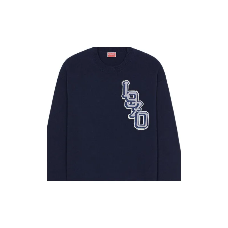 KENZO Varsity Logo Knitted Jumper-2