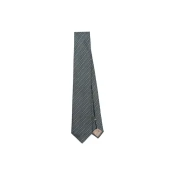 EMPORIO ARMANI Patterned jacquard Silk Tie