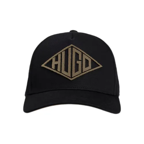 HUGO BOSS Cotton Baseball Caps Men's Black