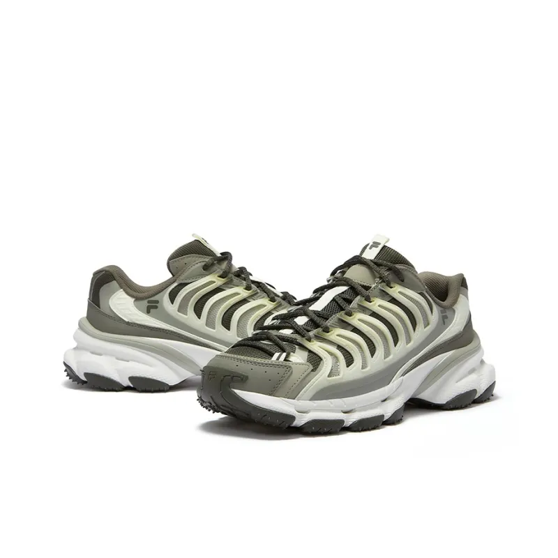 FILA FUSION BRACKET Anti Slip Wear Resistant Low Top Casual Shoes Men's Green-3
