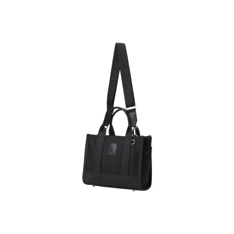 DESCENTE Nylon Tote Bag, Shopping Bag, Shoulder Bag, Crossbody Bag, Handbag Mini Women's Black-1
