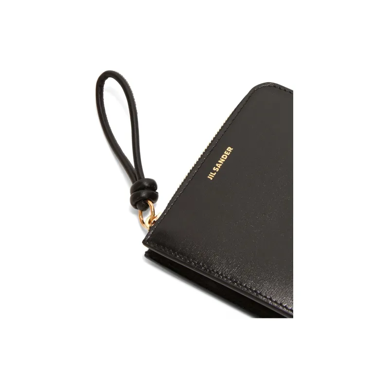 JIL SANDER Logo Embossed Zip Around Wallet-4