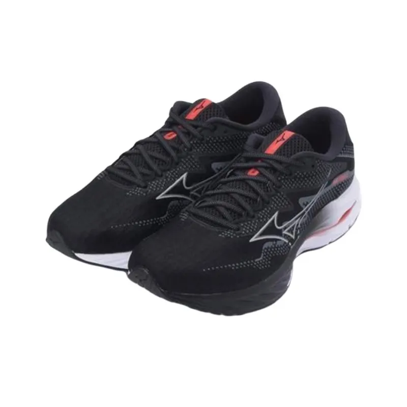 Mizuno Wave Rider 27 Super Wide 'Black Nickel Cayenne'-2