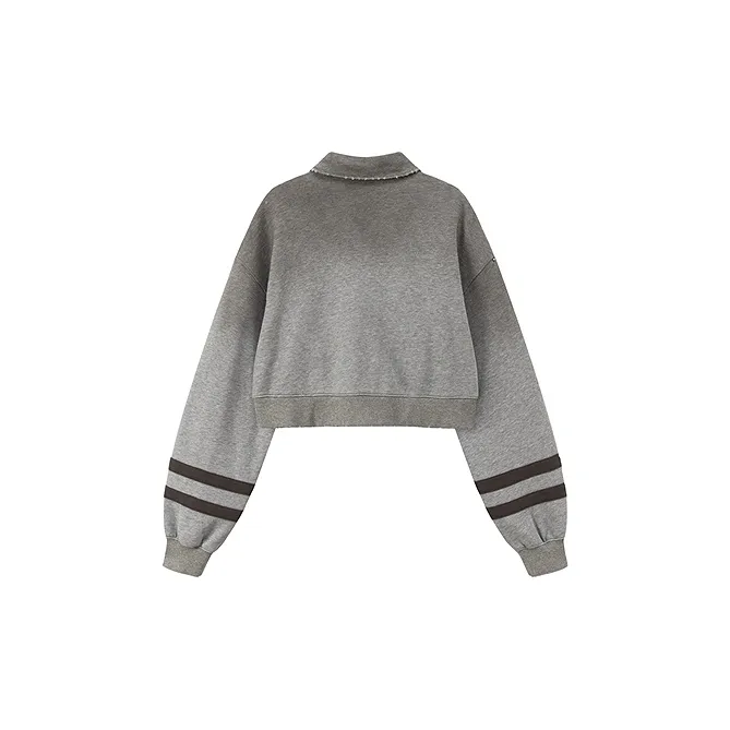 CHUU Cropped Coat Women's Light Heather Gray-1