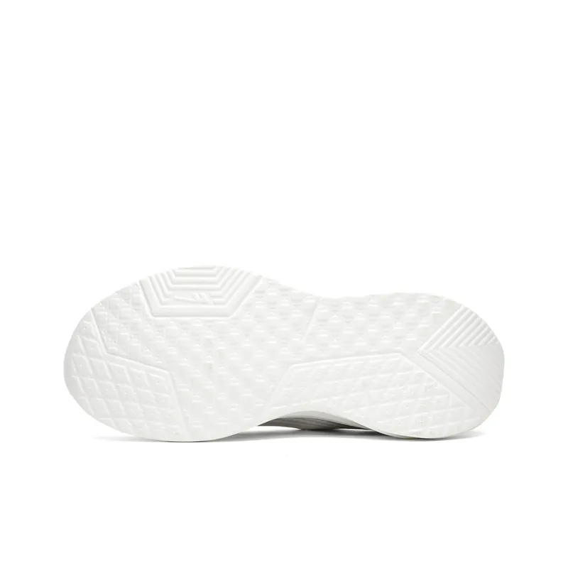 Warrior Cushioned Wear Resistant Breathable Low Top Training For Long Distance Running Running Shoes Men's White Gray-5