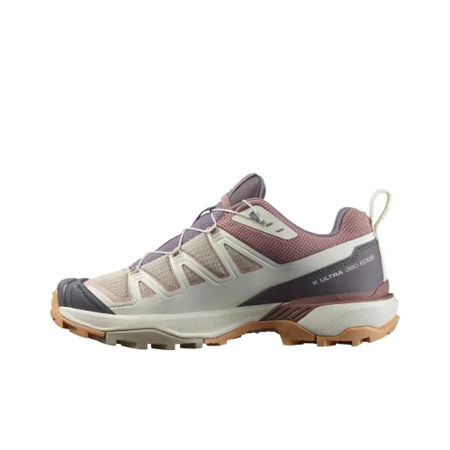 SALOMON X ULTRA 360 Slip Resistant Low Top Hiking Shoes Women's Purple Pink