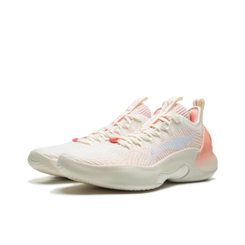 LINING Charming Ultra Low Basketball Shoes Men Low Top White Pink-2