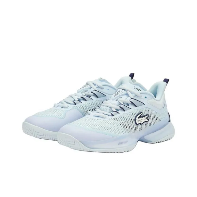 LACOSTE AG LT23 Abrasion Resistant Low Top Tennis Shoes Women's Light Blue-2
