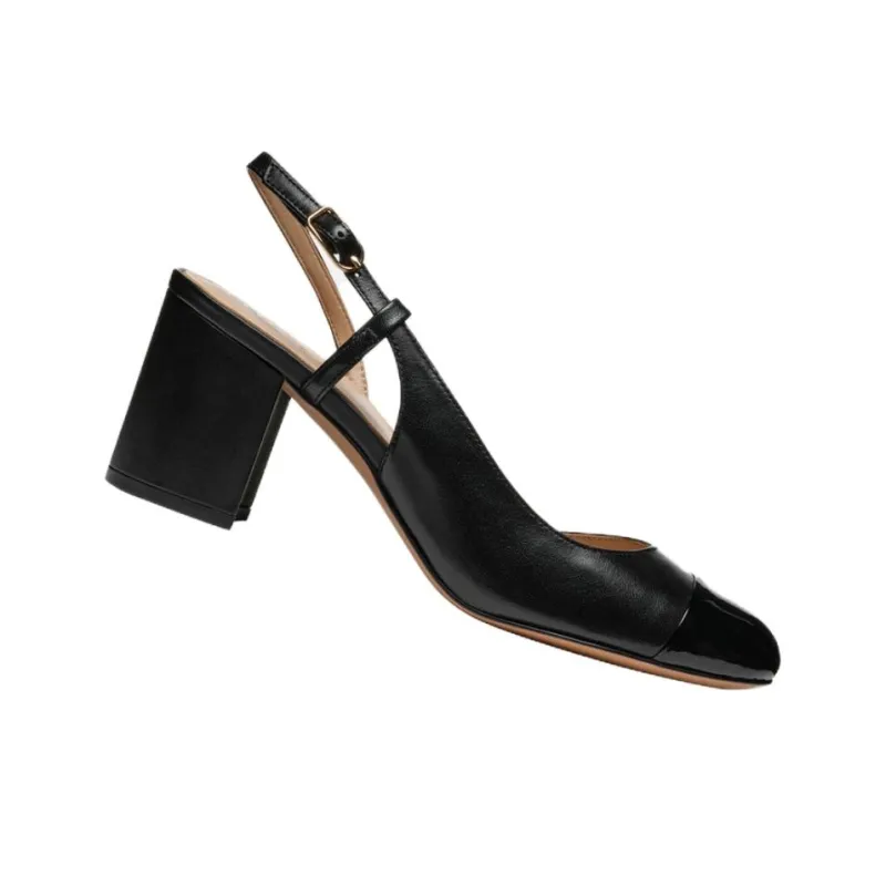 GEOX Virnilisa 65 Chunky Heel High Heels 6.5cm Women's Black-3