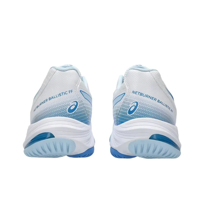 Asics Netburner Ballistic Ff 3 White Blue Coast Women's-3