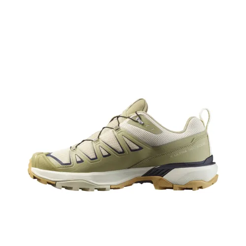 SALOMON X ULTRA 360 Slip-Resistant Low-Top Trekking Shoes Men's Gray Green