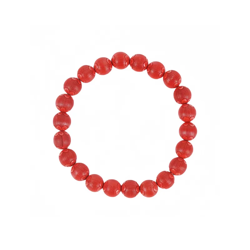 Fengyun Pavilion Reconstructed Cinnabar Bracelets Unisex-0