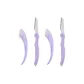 Curved Eyebrow Razors+Folding Eyebrow Razors[Purple 2 Set]
