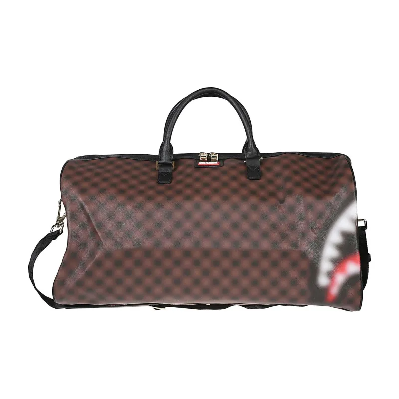 SPRAYGROUND PVC Travel Bag Unisex Brown Black-1