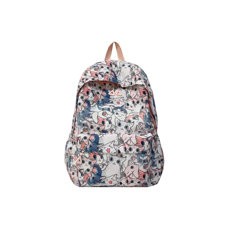 Yalu Nylon Fabric Backpack Regular Unisex Multicolor-21