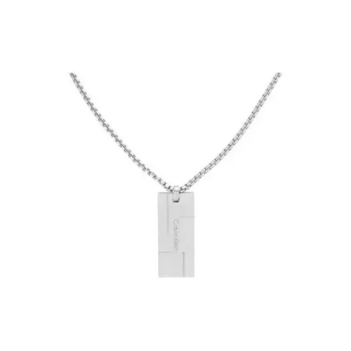 CALVIN KLEIN Stainless Steel Necklaces Men's Silver