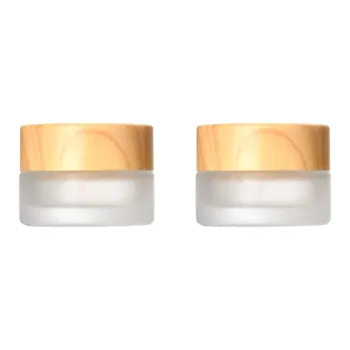 JIANYINGSHU Travel Cosmetics Mini Bottles Face Cream Lotion Foundation And Powder 5g X 2 Pcs Set
