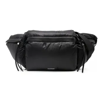 JIL SANDER + Logo Printed Zipped Padded Belt Bag