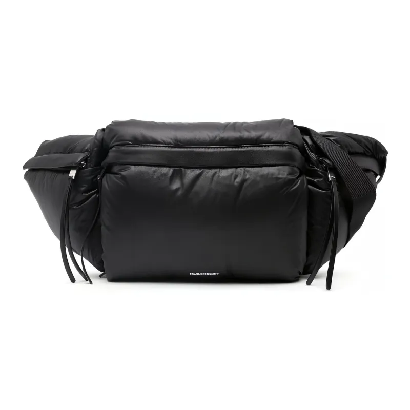 JIL SANDER + Logo Printed Zipped Padded Belt Bag-0
