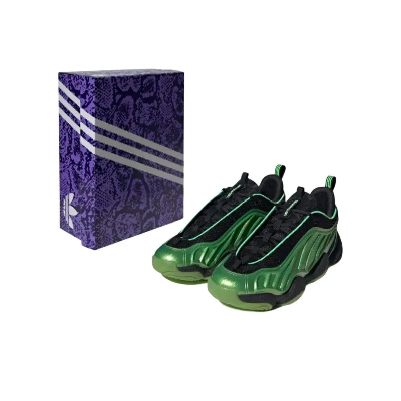 Adidas Harden Vol. 8 Anti Slip Wear Resistant Low Top Basketball Shoes Unisex Green Black-0