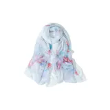 Watercolor Floral, Light Blue