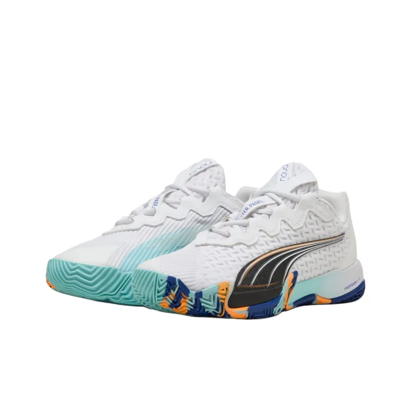 PUMA Nova Anti Slip Wear Resistant Low Top Tennis Shoes Unisex White-1