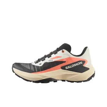 SALOMON GENESIS Anti Slip Wear Resistant Low Top Running Shoes Women's Black White