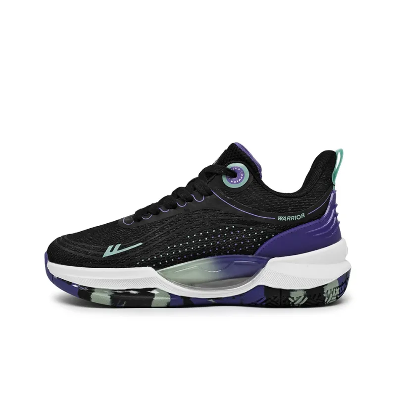 WARRIOR Basketball Shoes Men Low Top Purple-0