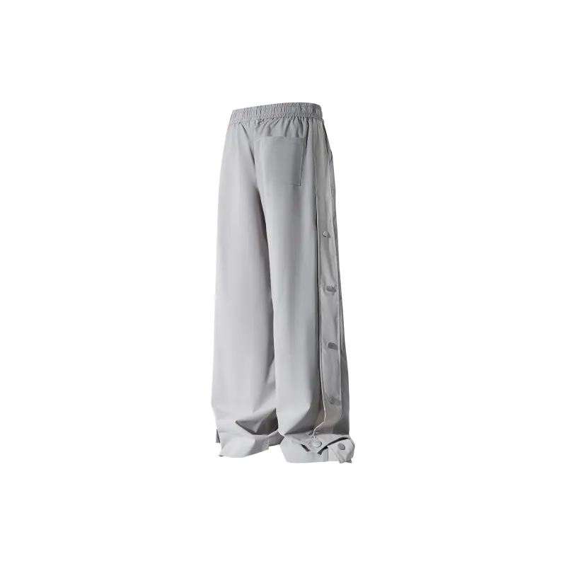 MEIPIN TANG Casual Pants Unisex Gray Green-1