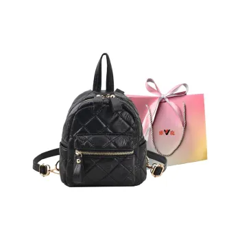 Yalu PU Backpack Regular Women's Black