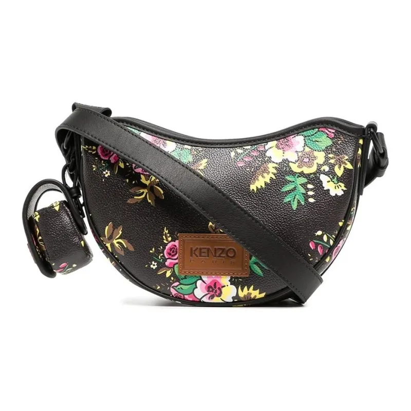 KENZO PU Handbag Shoulder Bag Women's Black-2