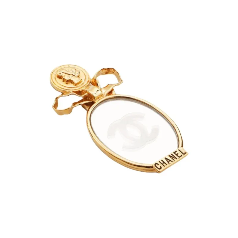 CHANEL 1980s Mirror Brooch-1
