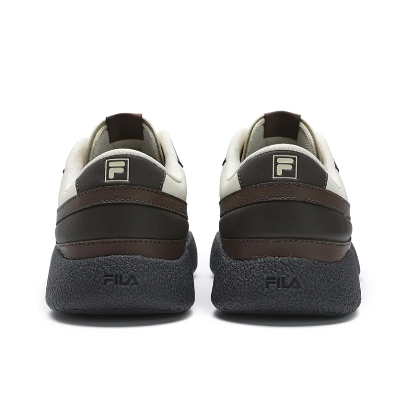 FILA Fashion Cushioning Wear-Resistant Low-Top Skateboard Shoes Men's Brown-4