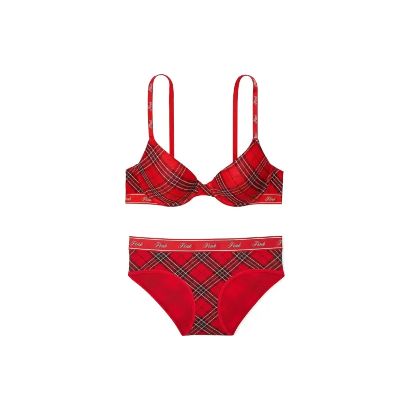 Victoria's Secret Underwear Set Women's Red-0