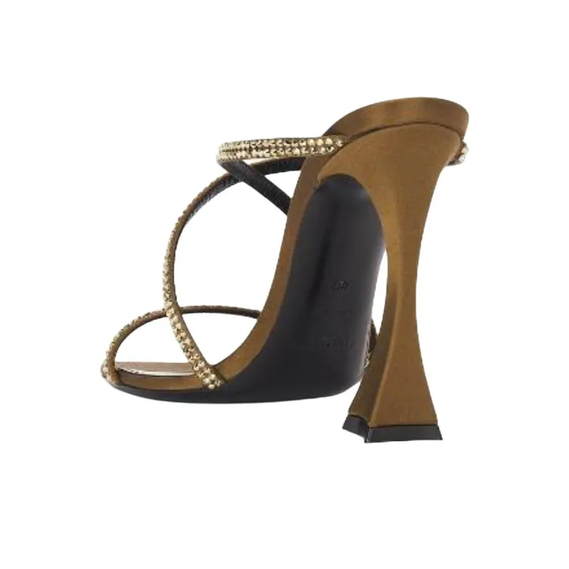 SAINT LAURENT Slide Slippers Women's Olive Green-4