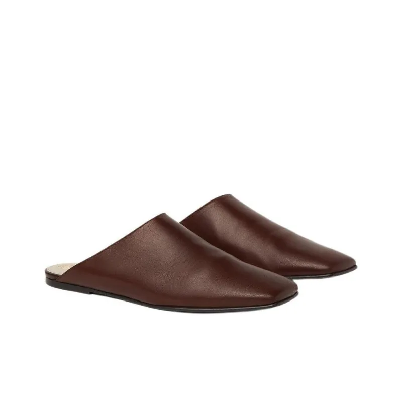 Loro Piana Wrap toe Slippers Women's Brown-2