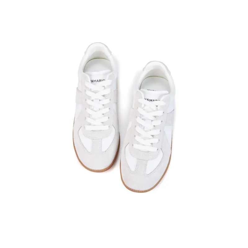 Joy&Mario Lightweight And Breathable Low Top Skateboard Shoes Women's Gray-2