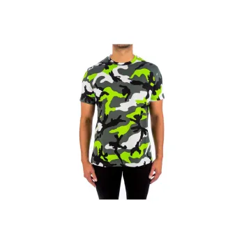 Valentino SS22 T Shirt Men's Camouflage Gray