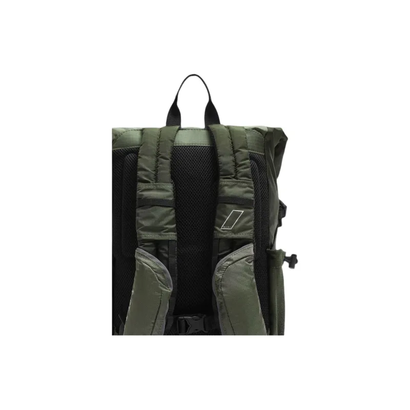 ZARA Nylon Backpack Large Size Men's Khaki Green-2